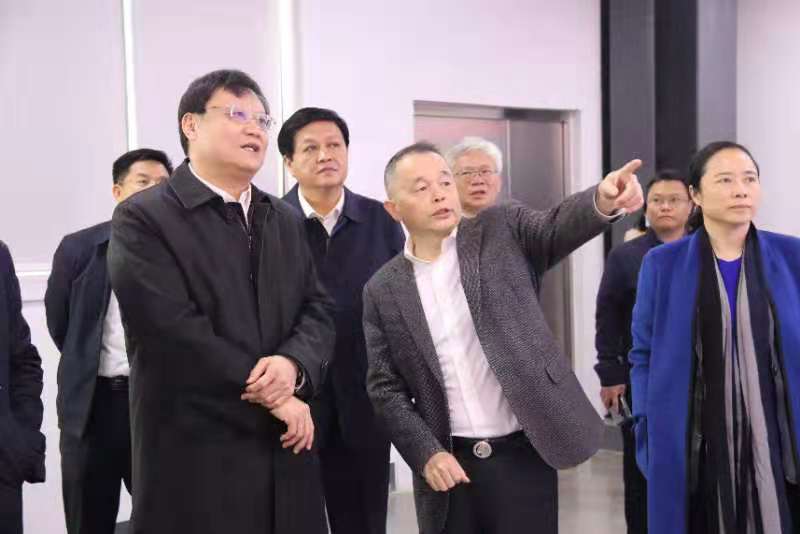 湖南省委常委、省國資委書記等赴邵陽調研國資國企工作方案考察團來我公司調研